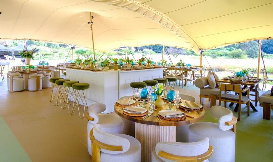 Recepción bajo carpa